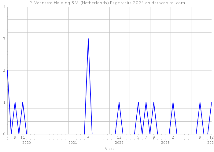 P. Veenstra Holding B.V. (Netherlands) Page visits 2024 