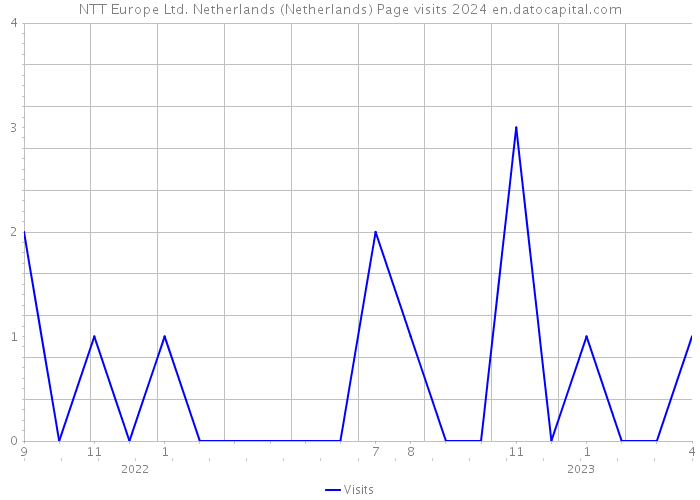 NTT Europe Ltd. Netherlands (Netherlands) Page visits 2024 