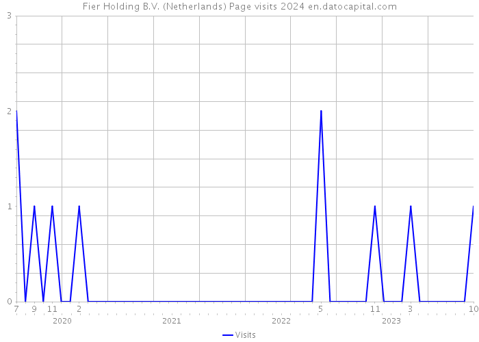 Fier Holding B.V. (Netherlands) Page visits 2024 