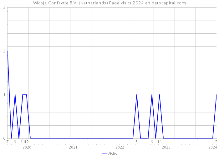 Wicoja Confectie B.V. (Netherlands) Page visits 2024 