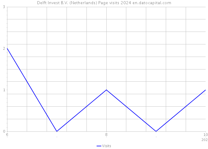 Delft Invest B.V. (Netherlands) Page visits 2024 