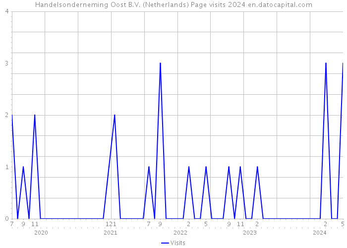 Handelsonderneming Oost B.V. (Netherlands) Page visits 2024 