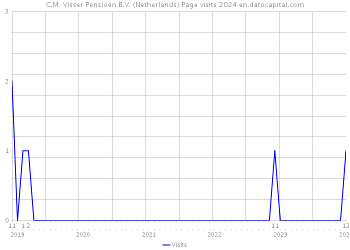 C.M. Visser Pensioen B.V. (Netherlands) Page visits 2024 