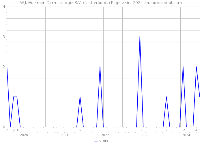 W.J. Huisman Dermatologie B.V. (Netherlands) Page visits 2024 