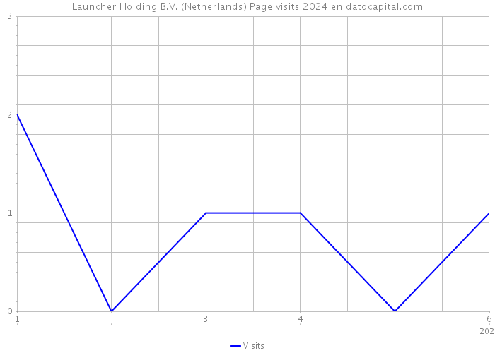 Launcher Holding B.V. (Netherlands) Page visits 2024 