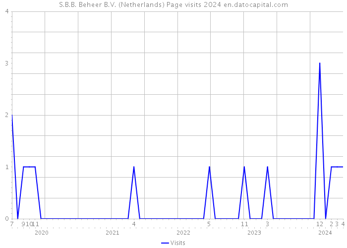 S.B.B. Beheer B.V. (Netherlands) Page visits 2024 