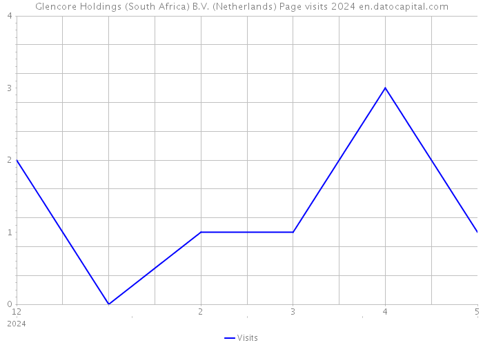 Glencore Holdings (South Africa) B.V. (Netherlands) Page visits 2024 