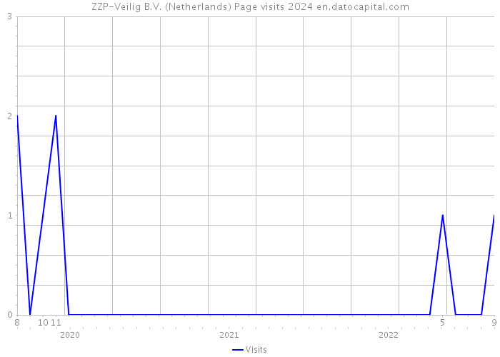 ZZP-Veilig B.V. (Netherlands) Page visits 2024 