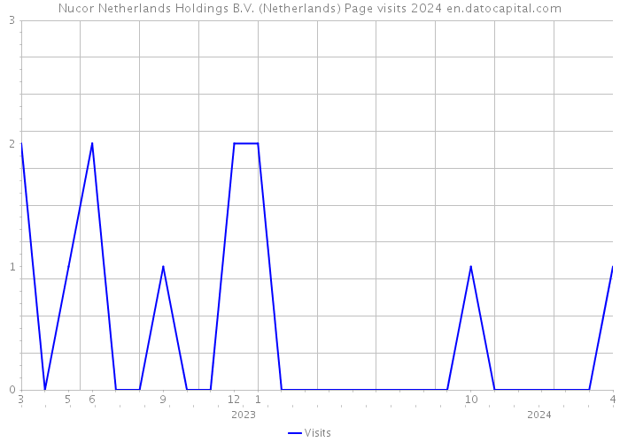 Nucor Netherlands Holdings B.V. (Netherlands) Page visits 2024 
