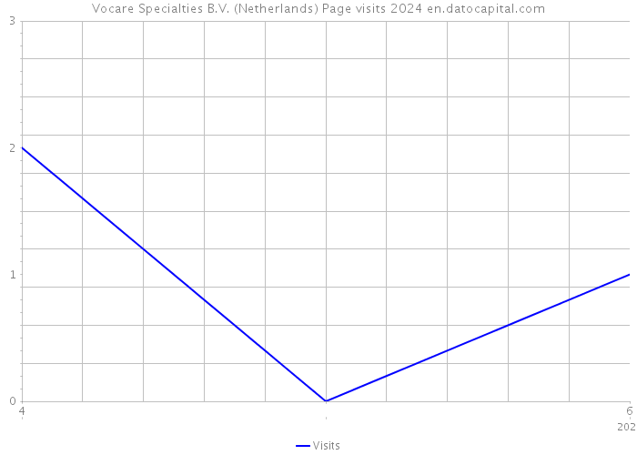 Vocare Specialties B.V. (Netherlands) Page visits 2024 