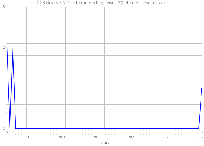 CCB Groep B.V. (Netherlands) Page visits 2024 