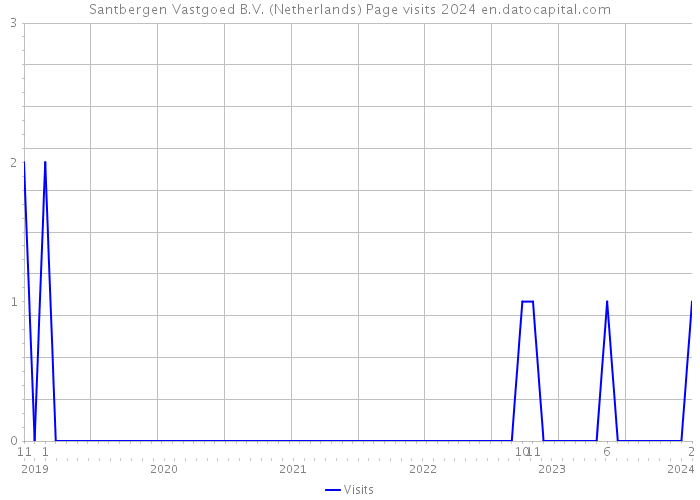 Santbergen Vastgoed B.V. (Netherlands) Page visits 2024 