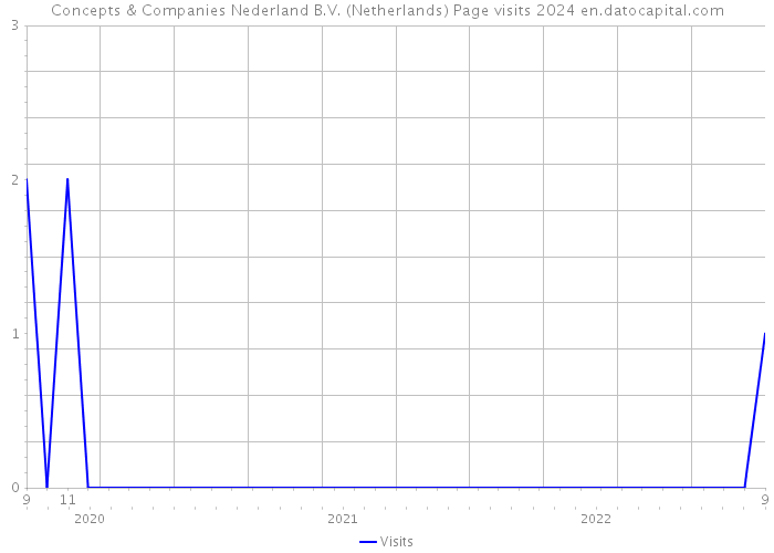 Concepts & Companies Nederland B.V. (Netherlands) Page visits 2024 