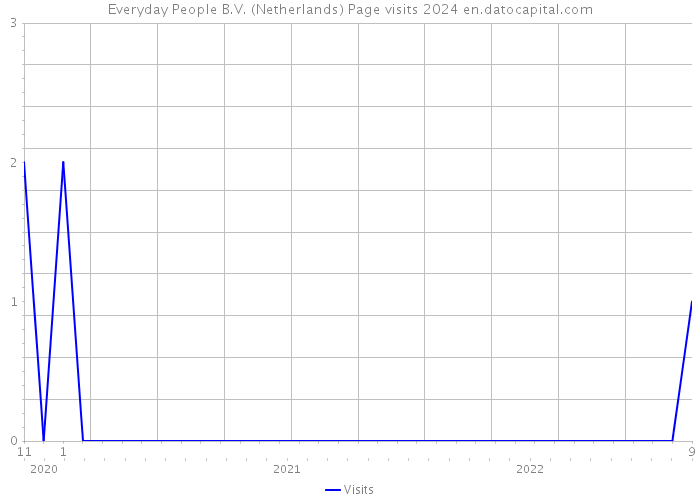 Everyday People B.V. (Netherlands) Page visits 2024 