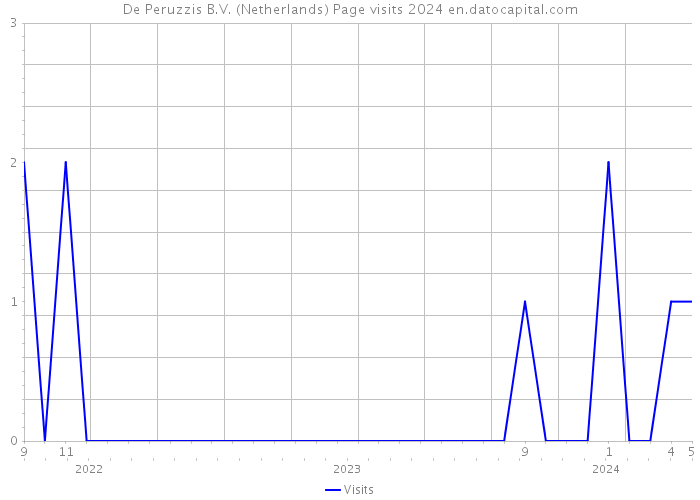 De Peruzzis B.V. (Netherlands) Page visits 2024 