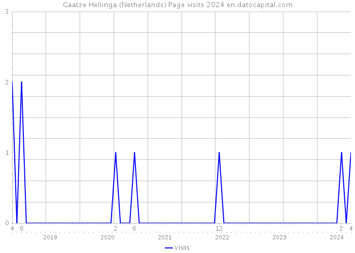 Gaatze Hellinga (Netherlands) Page visits 2024 
