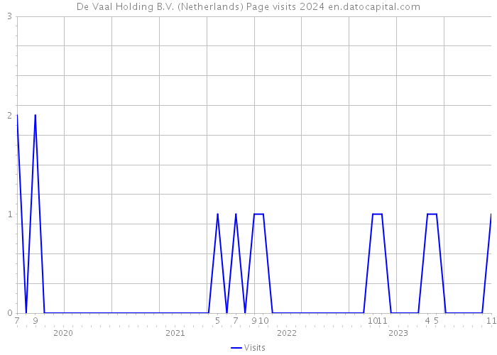 De Vaal Holding B.V. (Netherlands) Page visits 2024 