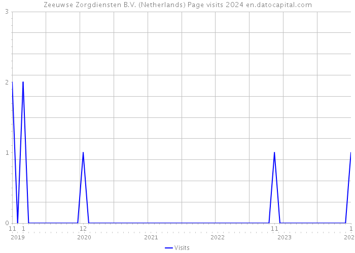 Zeeuwse Zorgdiensten B.V. (Netherlands) Page visits 2024 