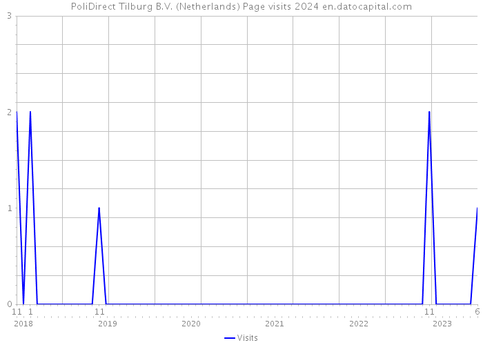 PoliDirect Tilburg B.V. (Netherlands) Page visits 2024 