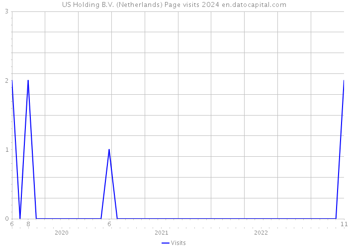 US Holding B.V. (Netherlands) Page visits 2024 