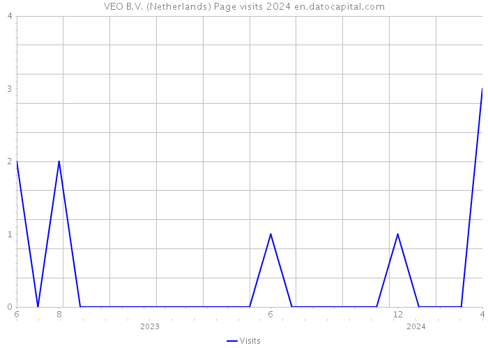 VEO B.V. (Netherlands) Page visits 2024 