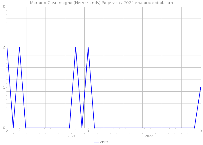 Mariano Costamagna (Netherlands) Page visits 2024 