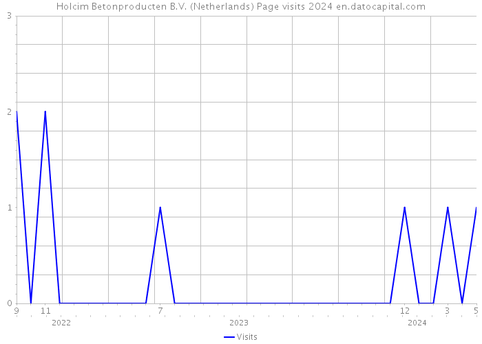 Holcim Betonproducten B.V. (Netherlands) Page visits 2024 