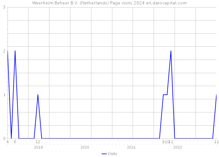 Weerheim Beheer B.V. (Netherlands) Page visits 2024 