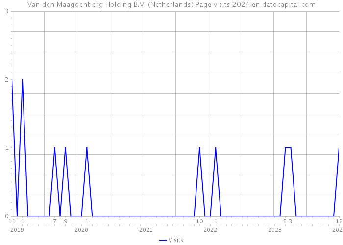 Van den Maagdenberg Holding B.V. (Netherlands) Page visits 2024 