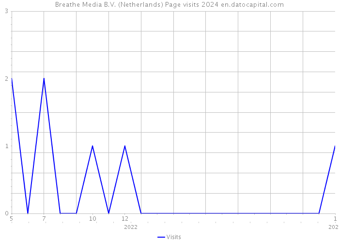 Breathe Media B.V. (Netherlands) Page visits 2024 