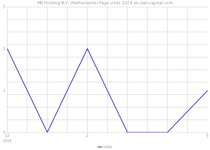 HE Holding B.V. (Netherlands) Page visits 2024 