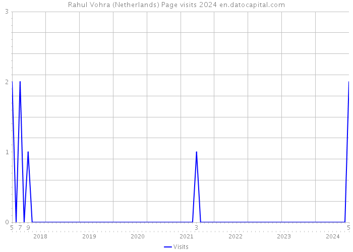 Rahul Vohra (Netherlands) Page visits 2024 