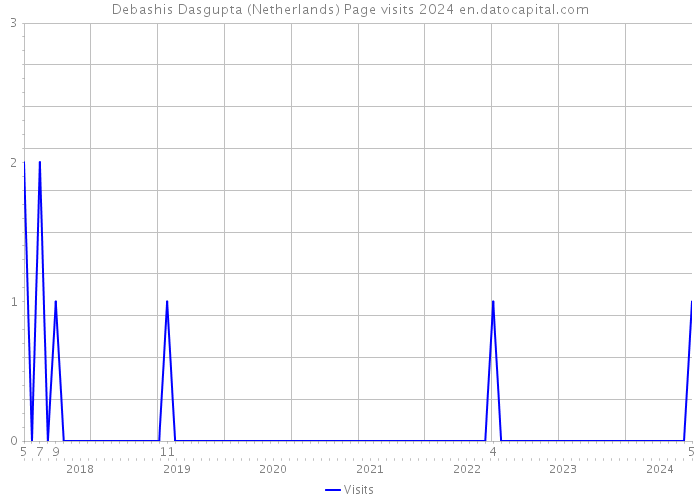 Debashis Dasgupta (Netherlands) Page visits 2024 