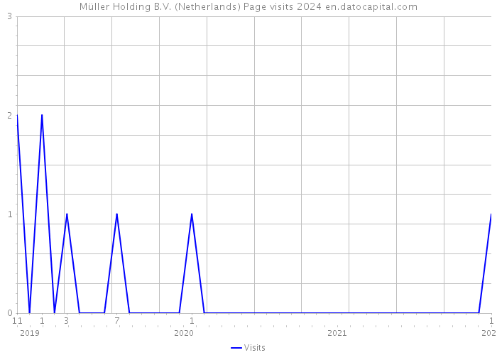 Müller Holding B.V. (Netherlands) Page visits 2024 