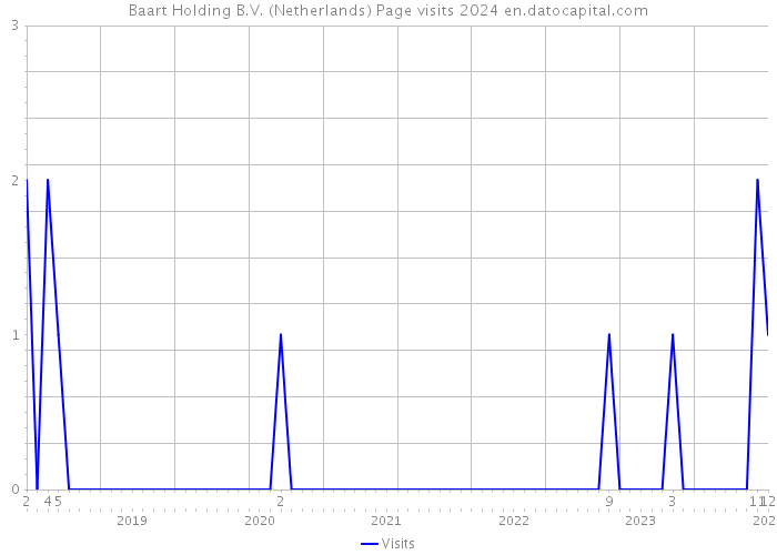 Baart Holding B.V. (Netherlands) Page visits 2024 