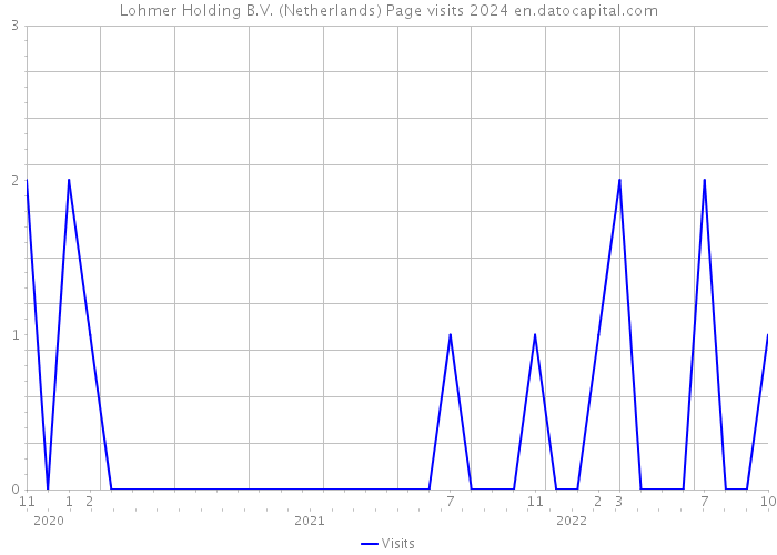 Lohmer Holding B.V. (Netherlands) Page visits 2024 