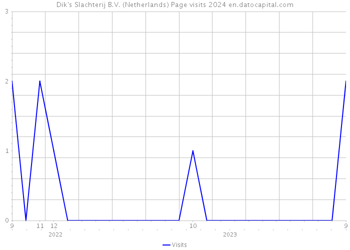 Dik's Slachterij B.V. (Netherlands) Page visits 2024 
