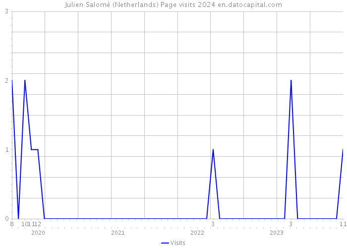 Julien Salomé (Netherlands) Page visits 2024 