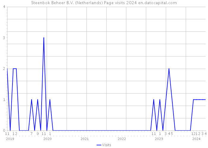 Steenbok Beheer B.V. (Netherlands) Page visits 2024 