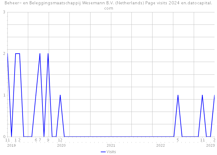 Beheer- en Beleggingsmaatschappij Wesemann B.V. (Netherlands) Page visits 2024 