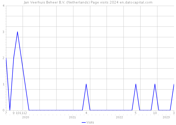 Jan Veerhuis Beheer B.V. (Netherlands) Page visits 2024 