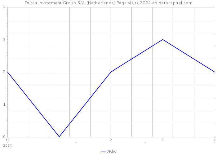Dutch Investment Group B.V. (Netherlands) Page visits 2024 