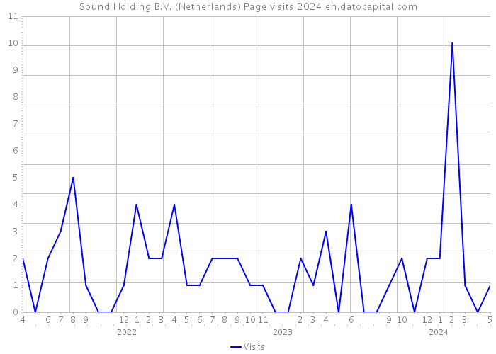 Sound Holding B.V. (Netherlands) Page visits 2024 