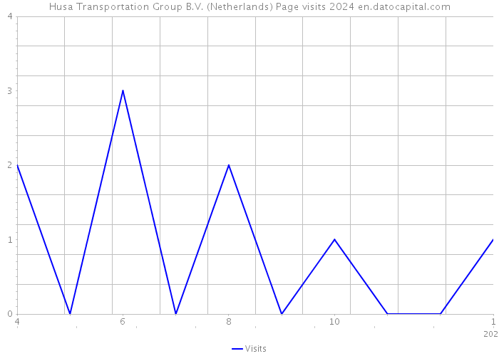 Husa Transportation Group B.V. (Netherlands) Page visits 2024 