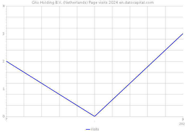Gito Holding B.V. (Netherlands) Page visits 2024 