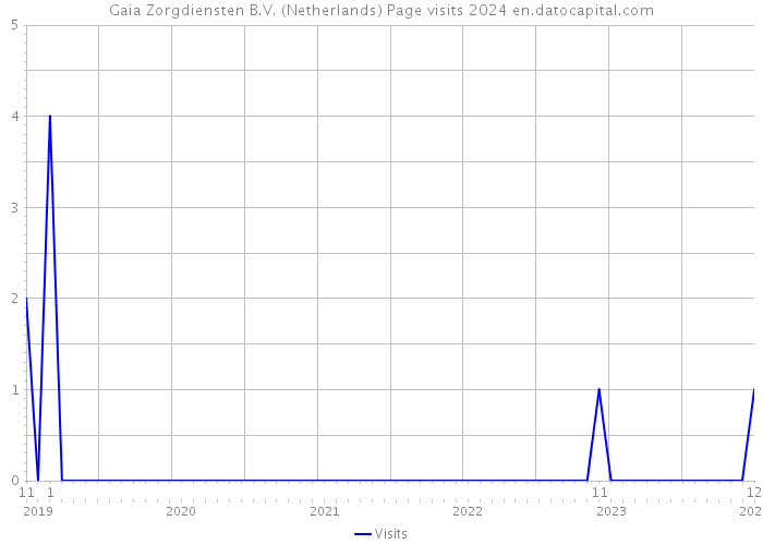 Gaia Zorgdiensten B.V. (Netherlands) Page visits 2024 