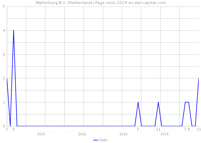 Wallenburg B.V. (Netherlands) Page visits 2024 
