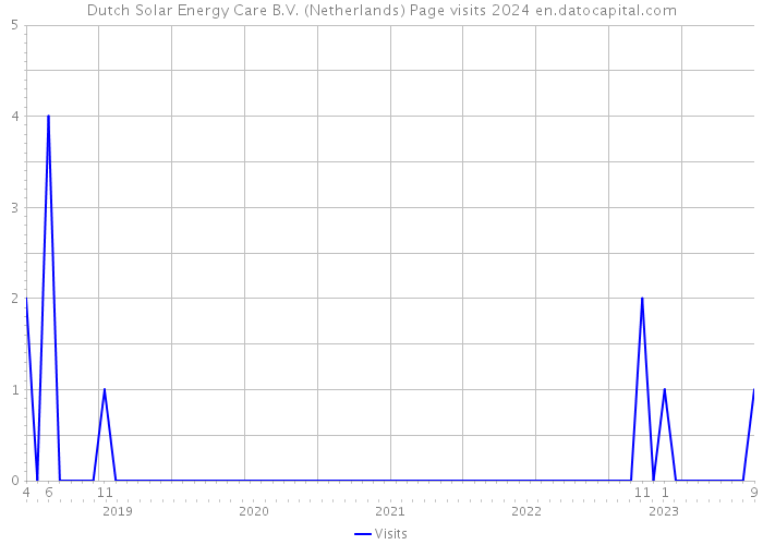 Dutch Solar Energy Care B.V. (Netherlands) Page visits 2024 