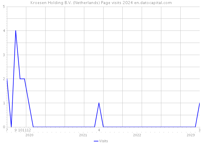 Kroesen Holding B.V. (Netherlands) Page visits 2024 
