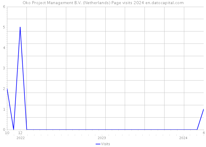 Oko Project Management B.V. (Netherlands) Page visits 2024 
